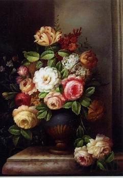 unknow artist Floral, beautiful classical still life of flowers.079 Spain oil painting art